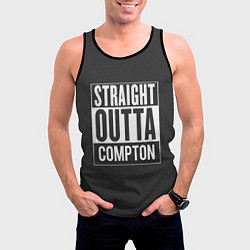 Майка-безрукавка мужская Straight Outta Compton, цвет: 3D-черный — фото 2