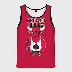 Майка-безрукавка мужская Chicago bulls, цвет: 3D-черный