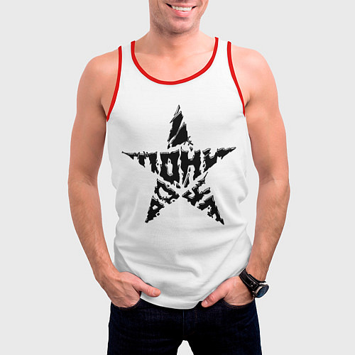 Мужская майка без рукавов Тони Раут звезда / 3D-Красный – фото 3