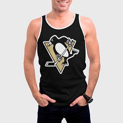 Майка-безрукавка мужская Pittsburgh Penguins: Crosby, цвет: 3D-белый — фото 2