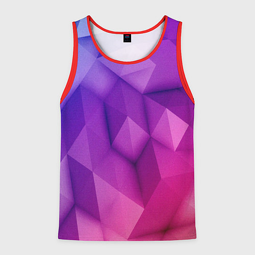 Мужская майка без рукавов Абстракция / 3D-Красный – фото 1