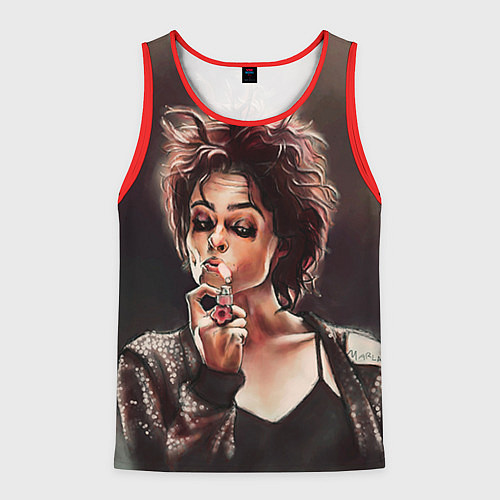 Мужская майка без рукавов Марла с сигаретой / 3D-Красный – фото 1
