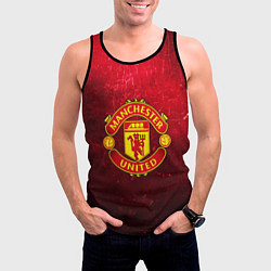 Майка-безрукавка мужская Манчестер Юнайтед, цвет: 3D-черный — фото 2