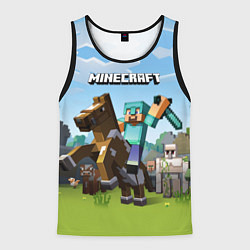 Майка-безрукавка мужская Minecraft Rider, цвет: 3D-черный