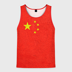 Майка-безрукавка мужская Китай, цвет: 3D-красный