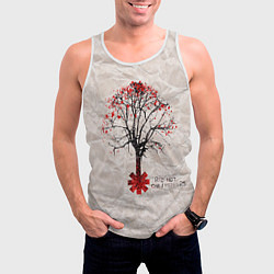 Майка-безрукавка мужская RHCP: Red Tree, цвет: 3D-белый — фото 2