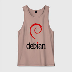 Мужская майка Debian