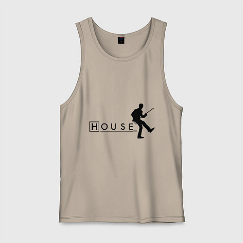 Мужская майка House MD / Миндальный – фото 1