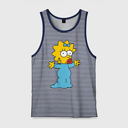 Мужская майка Maggie Simpson