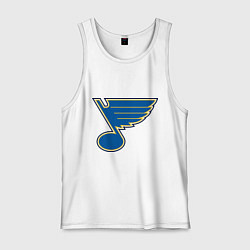 Майка мужская хлопок St Louis Blues, цвет: белый