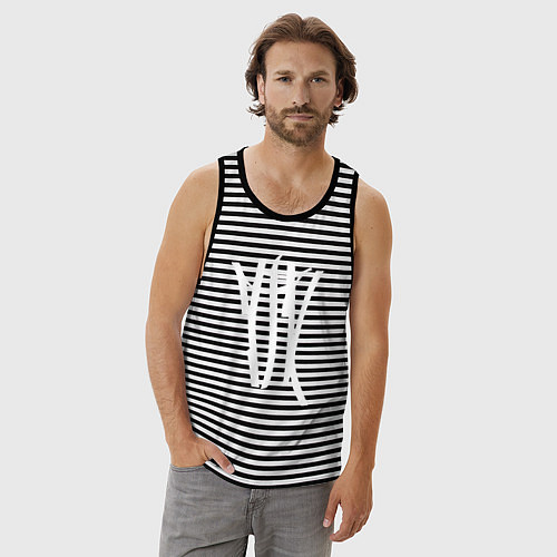 Мужская майка ТГК / Черная тельняшка – фото 3