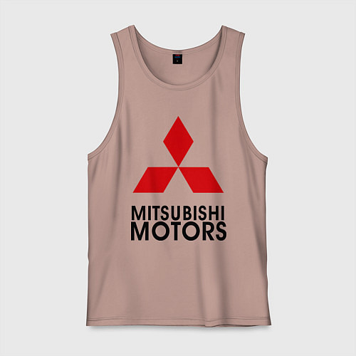 Мужская майка Mitsubishi / Пыльно-розовый – фото 1