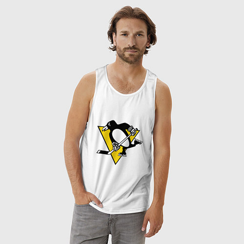 Мужская майка Pittsburgh Penguins: Malkin 71 / Белый – фото 3