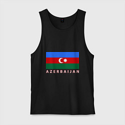 Майка мужская хлопок Азербайджан, цвет: черный