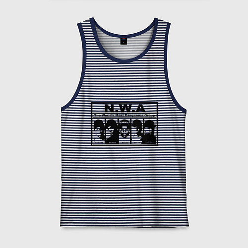 Мужская майка NWA / Синяя тельняшка – фото 1
