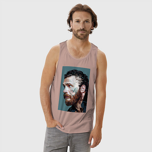 Мужская майка Том Харди Ван Гога / Пыльно-розовый – фото 3