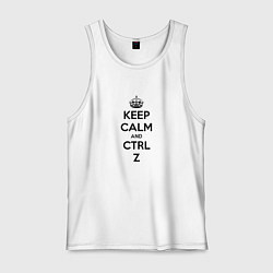 Мужская майка Keep Calm & Ctrl + Z