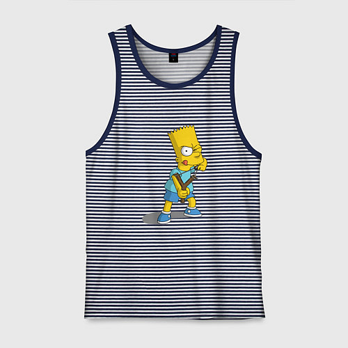 Мужская майка Bad Bart / Синяя тельняшка – фото 1