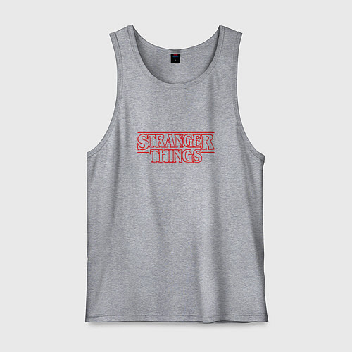 Мужская майка Stranger Things / Меланж – фото 1