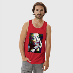 Майка мужская хлопок Lorde Art, цвет: красный — фото 2