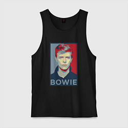 Майка мужская хлопок Bowie Poster, цвет: черный