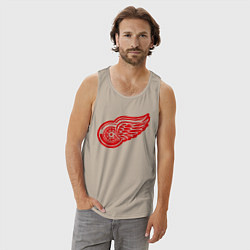 Майка мужская хлопок Detroit Red Wings: Pavel Datsyuk, цвет: миндальный — фото 2
