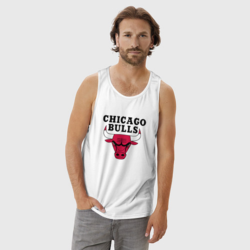 Мужская майка Chicago Bulls / Белый – фото 3