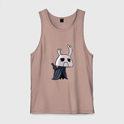 Майка мужская хлопок Hollow Knight, цвет: пыльно-розовый
