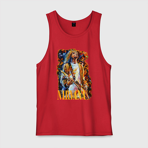 Мужская майка Cobain Art / Красный – фото 1