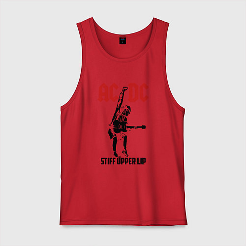 Мужская майка AC/DC: Stiff Upper Lip / Красный – фото 1