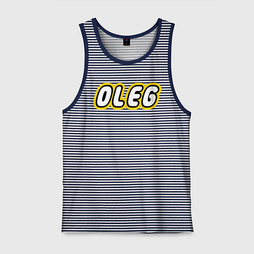 Мужская майка Oleg / Синяя тельняшка – фото 1
