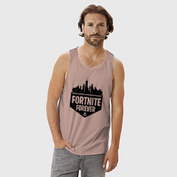 Майка мужская хлопок Fortnite Forever, цвет: пыльно-розовый — фото 2
