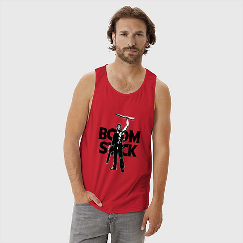 Мужская майка Evil Dead: Boom Stack / Красный – фото 3