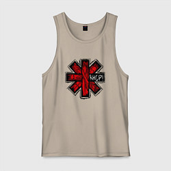 Майка мужская хлопок Red Hot Chili Peppers, цвет: миндальный