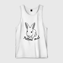 Мужская майка Rabbit: follow me