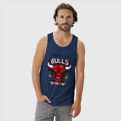 Майка мужская хлопок Chicago Bulls est. 1966, цвет: тёмно-синий — фото 2