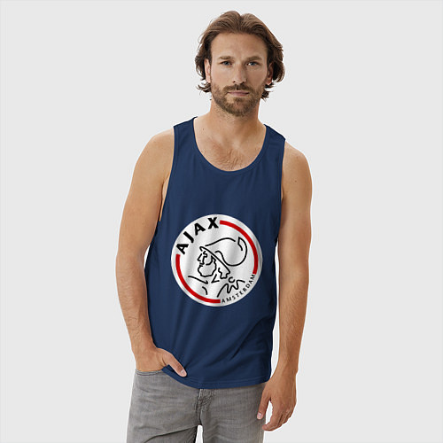 Мужская майка Ajax FC / Тёмно-синий – фото 3