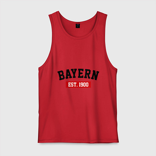 Мужская майка FC Bayern Est. 1900 / Красный – фото 1