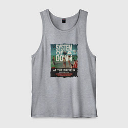 Майка мужская хлопок System of a Down, цвет: меланж