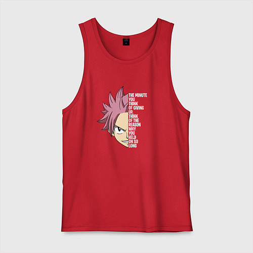 Мужская майка Natsu Quote / Красный – фото 1