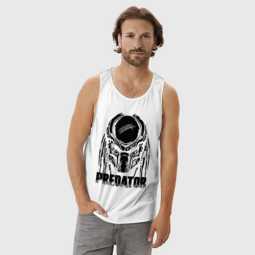 Мужская майка Predator Mask / Белый – фото 3