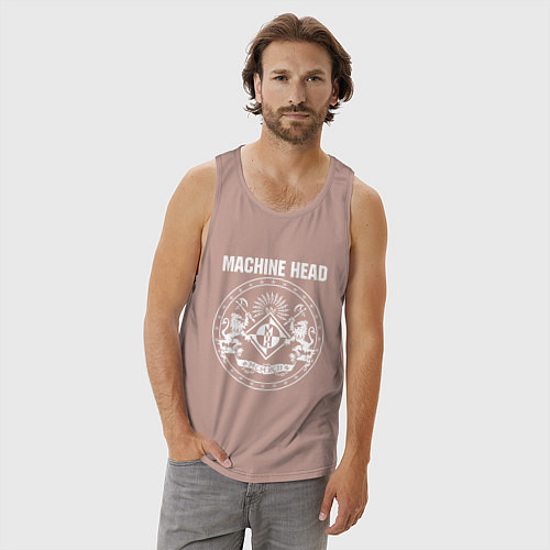 Мужская майка Machine Head MCMXCII / Пыльно-розовый – фото 3