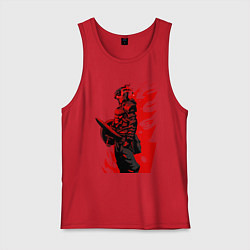 Майка мужская хлопок Убийца гоблинов, цвет: красный