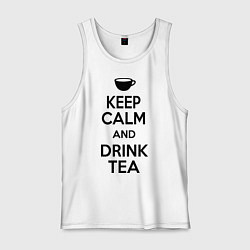 Мужская майка Keep Calm & Drink Tea