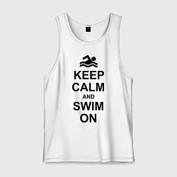 Мужская майка Keep Calm & Swim On