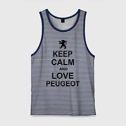 Мужская майка Keep Calm & Love Peugeot