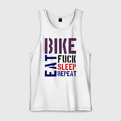 Мужская майка Bike eat sleep repeat