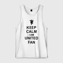 Мужская майка Keep Calm & United fan