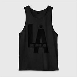 Майка мужская хлопок Los Angeles Star, цвет: черный