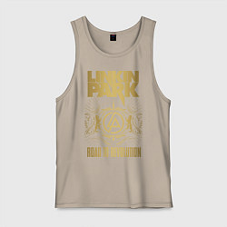 Майка мужская хлопок Linkin Park: Road to Revolution, цвет: миндальный